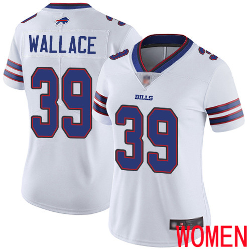 Women Buffalo Bills #39 Levi Wallace White Vapor Untouchable Limited Player NFL Jersey->women nfl jersey->Women Jersey